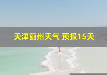 天津蓟州天气 预报15天